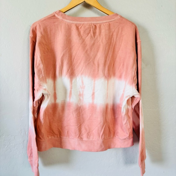NWT Sedona Arizona tie dye pink white long sleeve shirt with black logo size XL - Picture 3 of 4